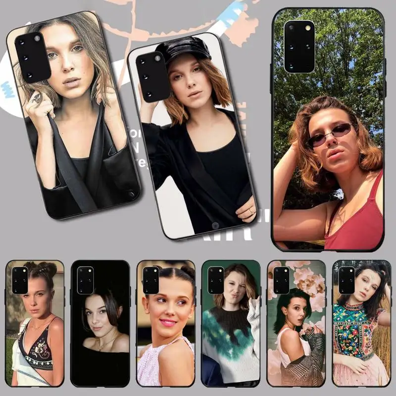 NBDRUICAI Millie Bobby коричневый черный ТПУ мягкий резиновый чехол для телефона Samsung S20 plus