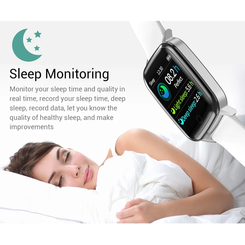 Baratos BELOONG R1 inteligente de reloj de pulsera de corazón de presión arterial Monitor de oxígeno y sueño recordatorio de los dispositivos de vestir banda pulsera