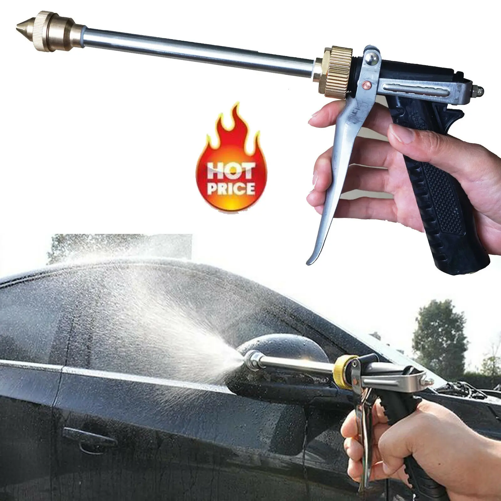 В виде пистолетной рукояткой высокого давления Gunjet пистолет-распылитель огород; Сад опрыскиватель вредителей Управление