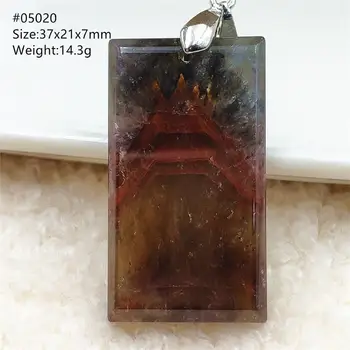 

Natural Auralite 23 Purple Red Pendant Canada Rectangle 37x21x7mm For Women Necklace Fashion Stone AAAAA