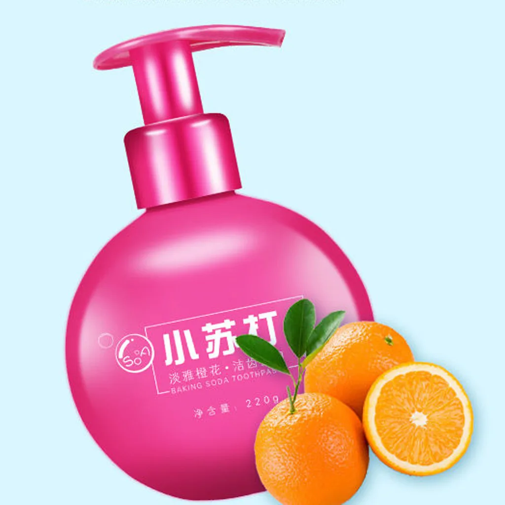 hot pink Пресс-тип пищевая Сода зубная паста отбеливание зубов Чистка гигиены уход за полостью рта зубная паста для ухода за зубами# YJ2 - Цвет: hot pink
