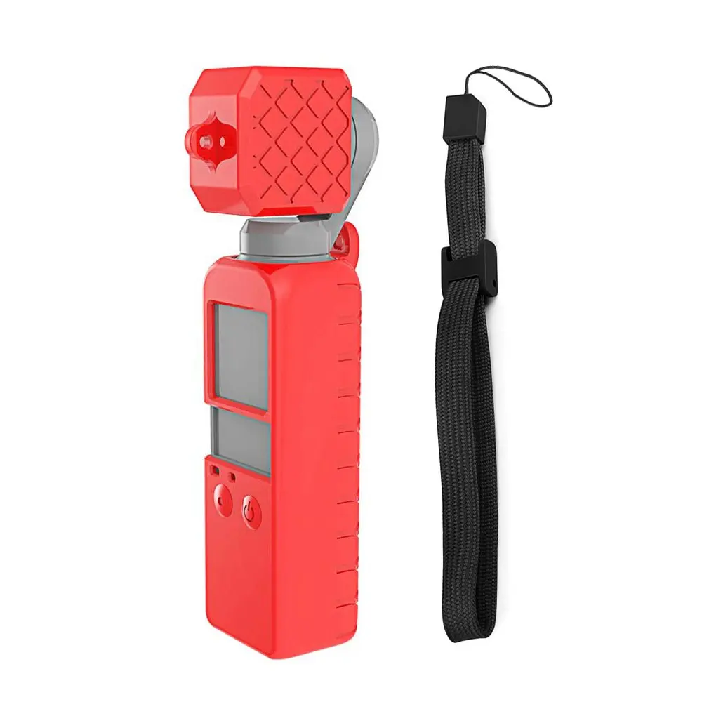 Для osmo pocket gimbal camera силиконовый чехол стабилизатор для фотоаппарата чехол для DJI OSMO Pocket handheld gimbal аксессуары - Цвет: RED