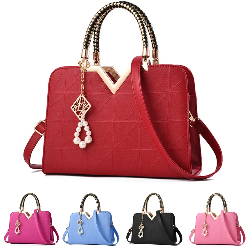

Women's Ladies Pattern Pure Color bags for women Fashion Leisure Large Capacity Handbag les sacs des femmes#30