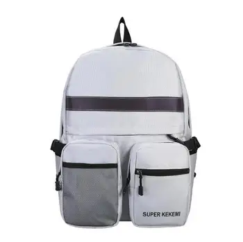 

Oxford cloth waterproof backpack male/female tide cool reflective colorful schoolbag men/women large-capacity travel backpack