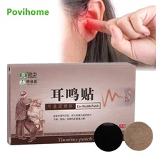 6 pçs/caixa remendo do tratamento do zumbido para a dor da orelha protegem a etiqueta da perda auditiva extrato erval natural cuidados médicos do emplastro