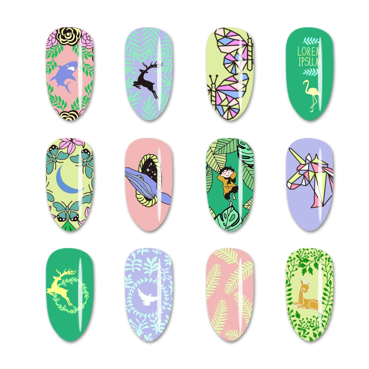 BEAUTYBIGBANG 6*12 см штамповки для ногтей пластины птицы цветок животный узор для ногтей штамп шаблон и форма для ногтей трафаретные гвозди инструмент