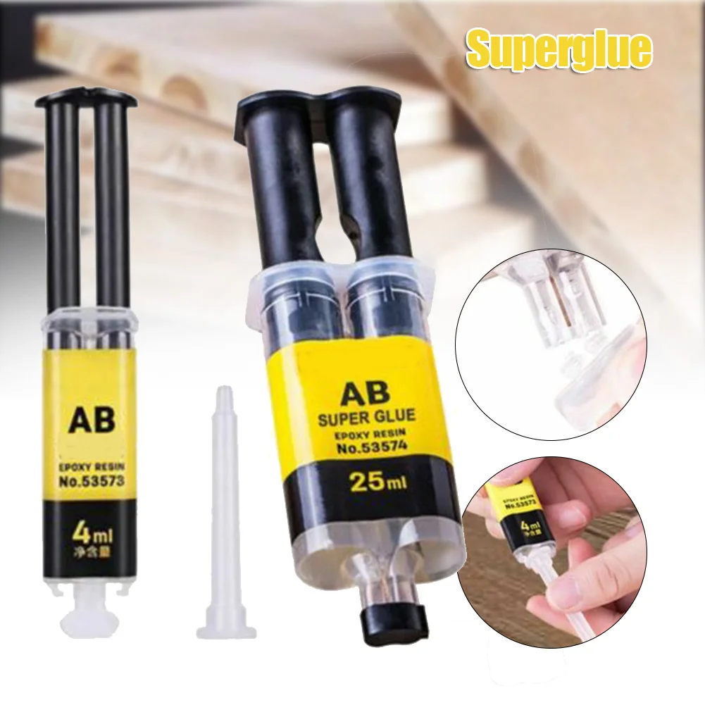 플라스틱 에폭시 수지 AB 접착제, 강력한 접착제 수리 도구, 유리 세라믹, 4 ml, 25ml, PI669