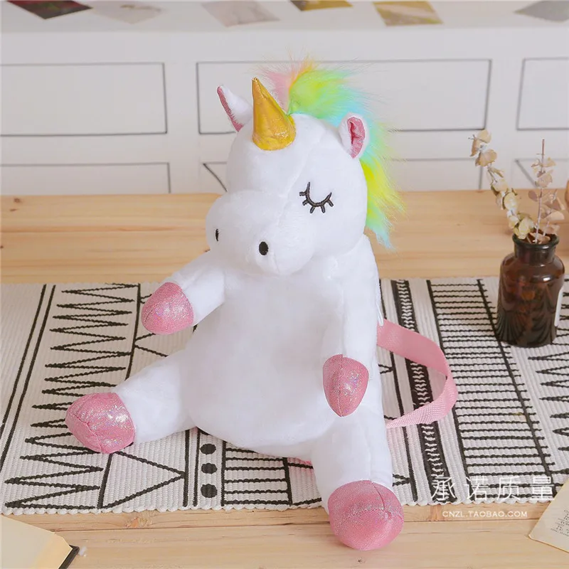 New Style Children Plush Toys Small Bookbag GIRL'S And BOY'S Cartoon Unicorn Backpack Unicorn Animal Backpack