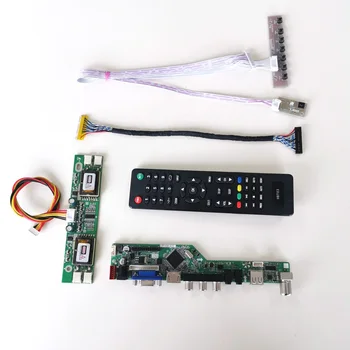 

For LM170E03-TLG4/TLGD keyboard+Remote+Inverter HDMI VGA USB AV RF T.V56 drive card board LVDS 4CCFL 30Pin LCD panel monitor Kit