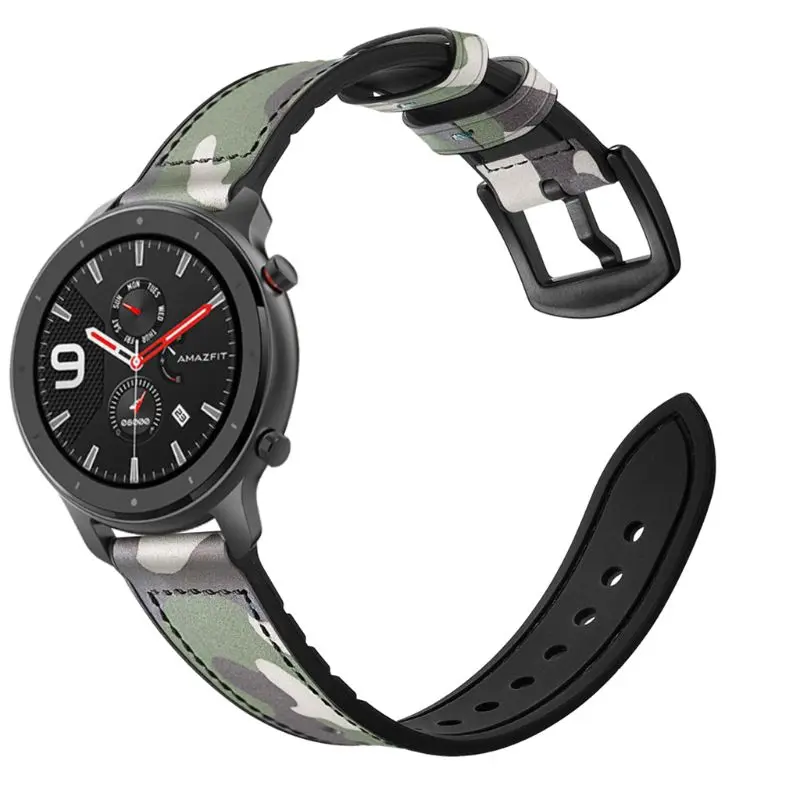 1 шт. ремешок для часов из натуральной кожи для AMAZFIT GTR 42 мм/47 мм Смарт-часы