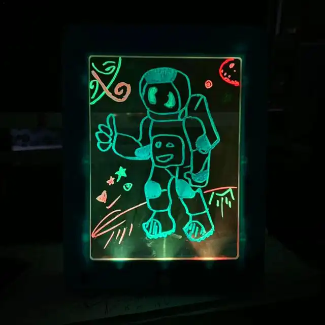 Us 956 48 Offdrawing Pad 3d Magic Pad Deluxe Light Up Led Effects Puzzle Board Sketchpad Tablet Writing Board Creative Kids Pen Gift Toys On