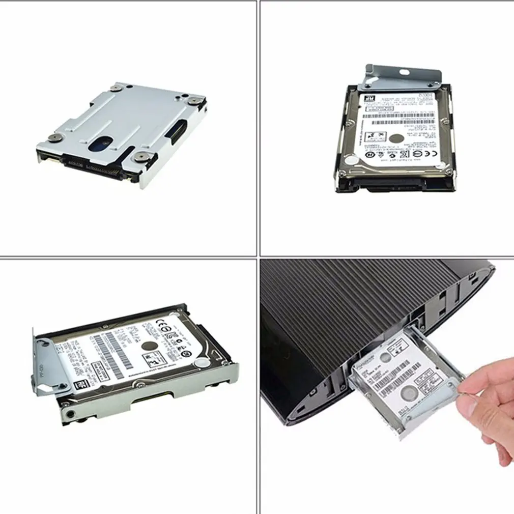 Для sony PS3/PS4/Pro/Тонкий 2," SSD жесткий диск+ монтажный кронштейн супер тонкий игровой автомат жесткий диск серебристый 1 ТБ