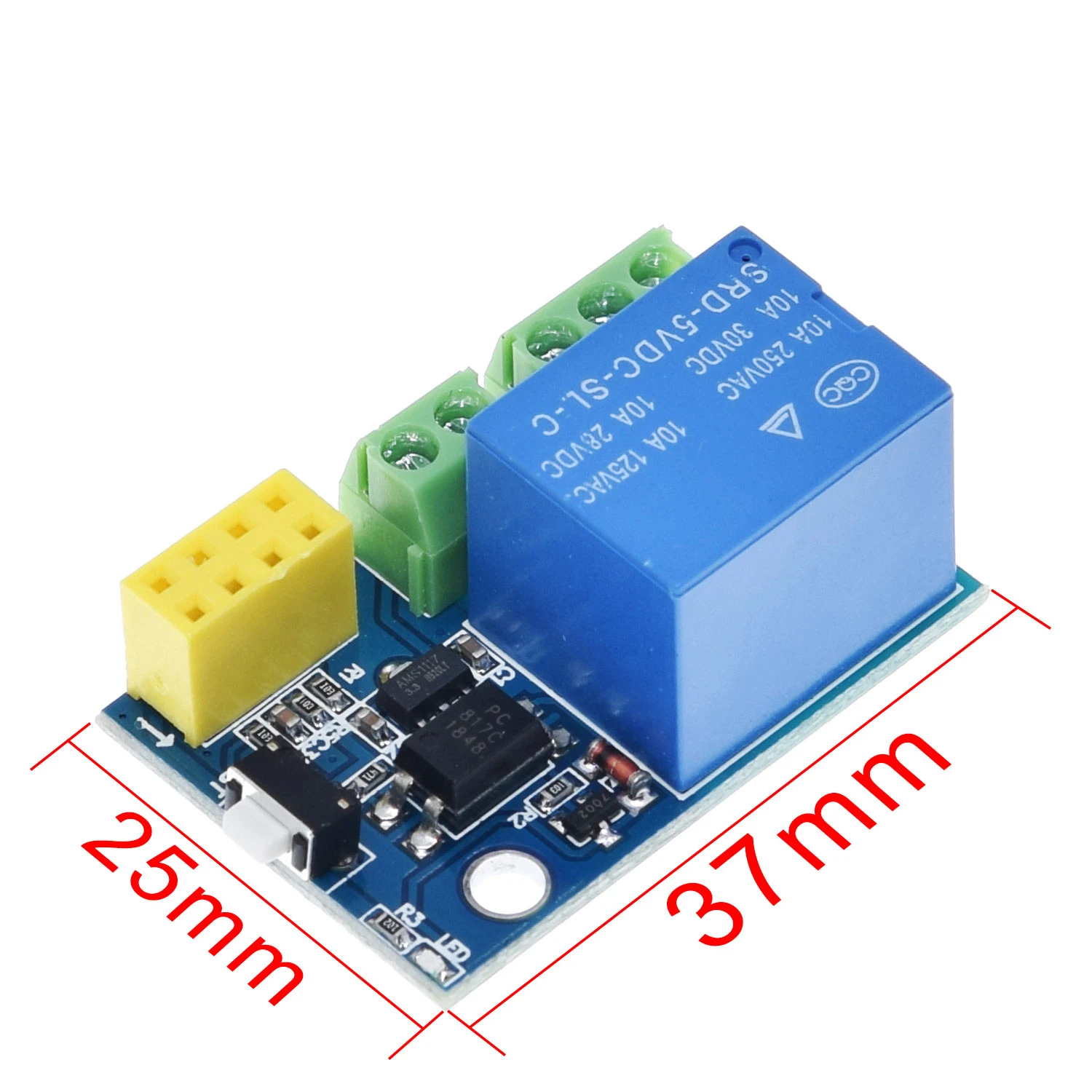 ESP8266 5 в Wi-Fi Релейный Модуль DS18B20 DHT11 RGB светодиодный пульт управления, умный дом, пульт дистанционного управления, телефонное приложение, ESP-01S