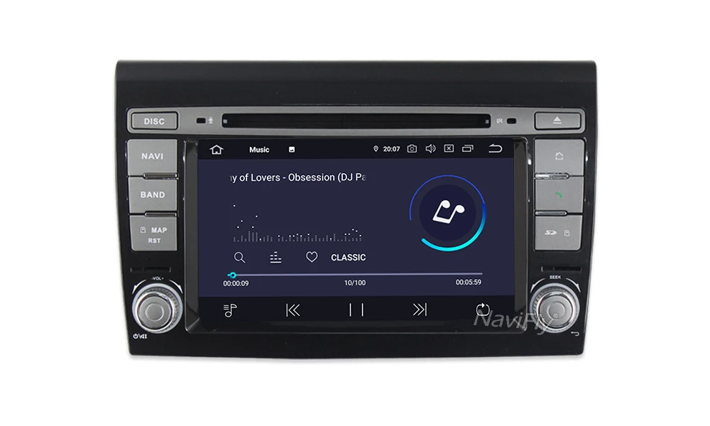 Sale NaviFly IPS DSP Android 9.0 Car Radio Multimedia Player for FIAT BRAVO 198 2007 2008 2009 2010 2011 2012 2013 2014 Stereo GPS BT 14