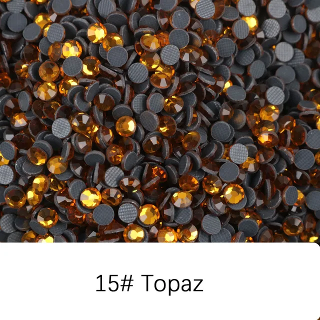 1000 Gross 140,000Pcs  bulk Wholesale Big Pack DMC Hotfix Rhinestones   Crystal Glass  Better Stone With Glue On Stones 15