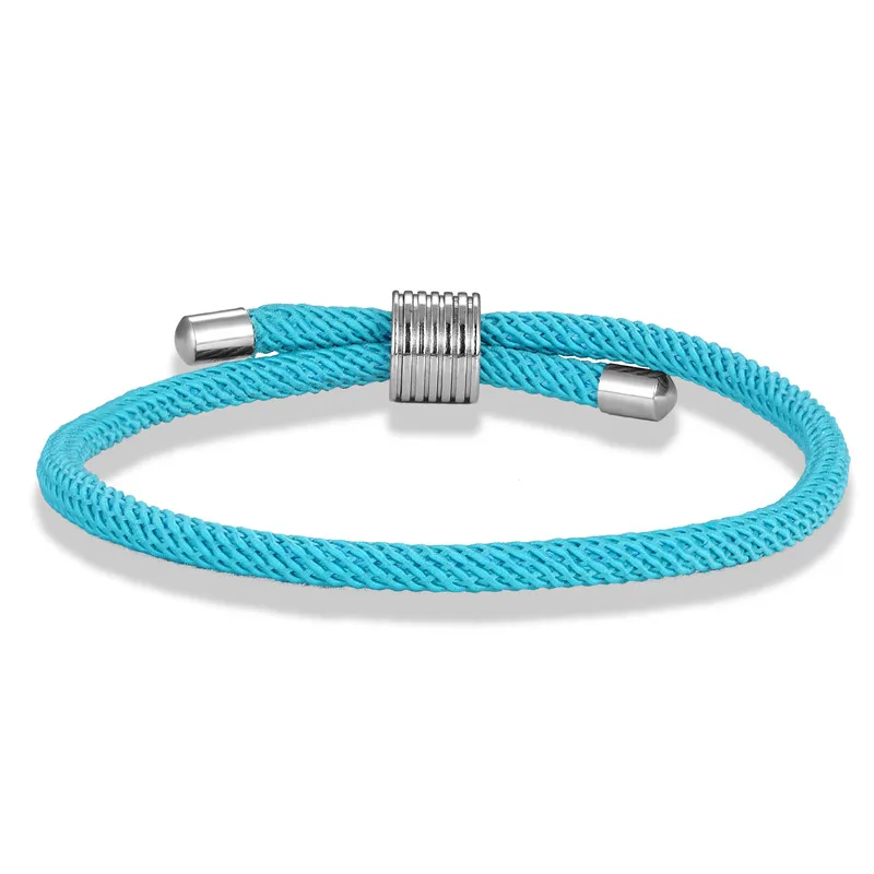 Wholesale Color Milan Rope Chain Survival Bracelets Men Women Lucky Couple Bracelet homme femme Anklet Girl Jewelry water Sporty