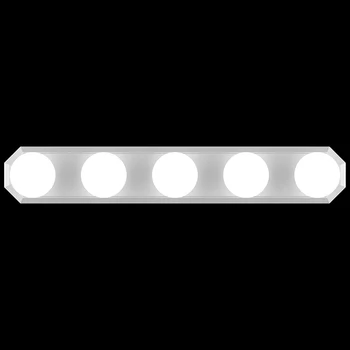 

5 Bulb Led Makeup Mirror Light 3-Color Stepless Dimmable Dressing Vanity Table Bathroom Wall Lamp