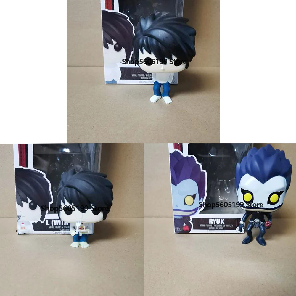 Экшн фигурка POP DEATH NOTE L RTUK с коробкой из ПВХ Коллекционная модель игрушки для