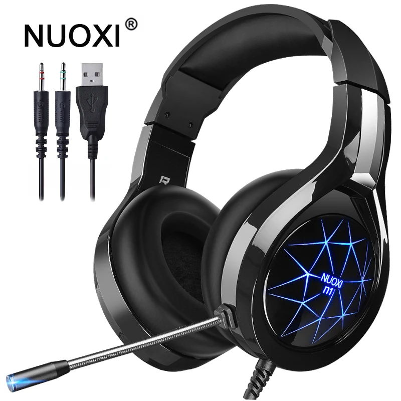 Профессиональные игровые наушники casque компьютерная стереогарнитура с глубокими