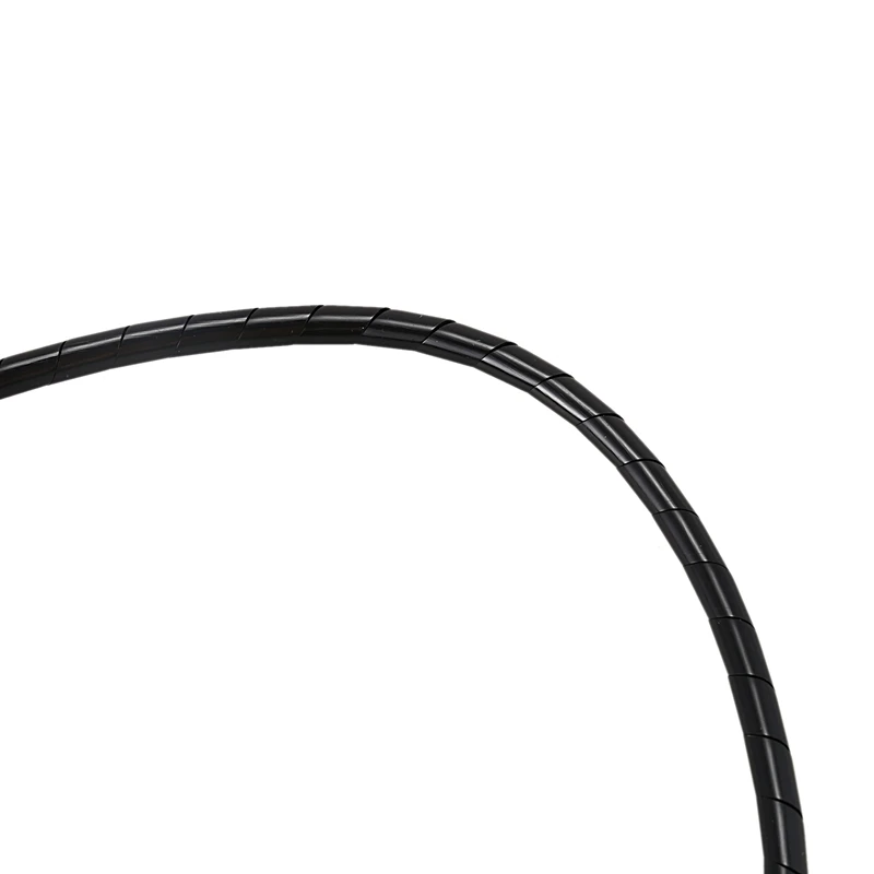 21M 68 Ft PE Polyethylene Spiral Wire Wrap Tube PC Manage Cable 6mm