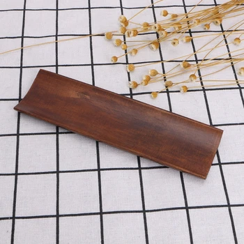 

Wooden Dumplings Sushi Serving Tray Oblong Plate Salad Bread Dishes X6HD