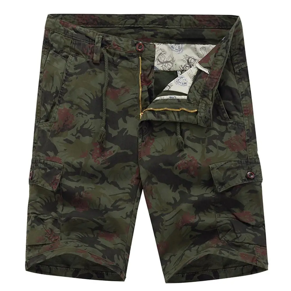 

Cloudstyle Men Shorts Camouflage Printing Casual Straight Male Shorts Five-point Pants Comfortable Breathable Durable Summer Men