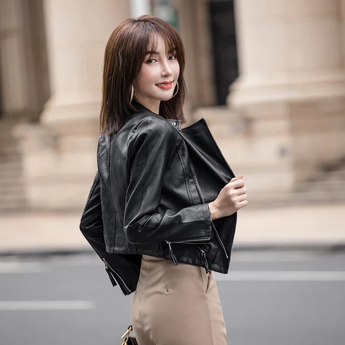 

Korean Pu Leather Coats And Jackets Women Office Lady Casaco Feminino Womens Jacket And Coat Spring Autmn Caquetas Mujer