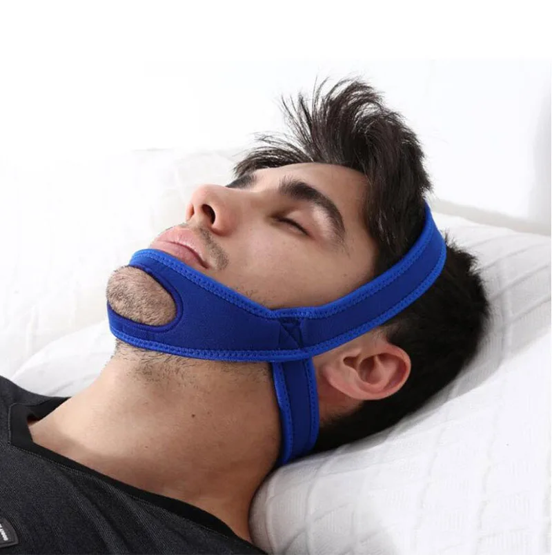 Adjustable Neoprene Anti Snoring Strap Stop Snoring Chin Strap Mouth Guard Treatment