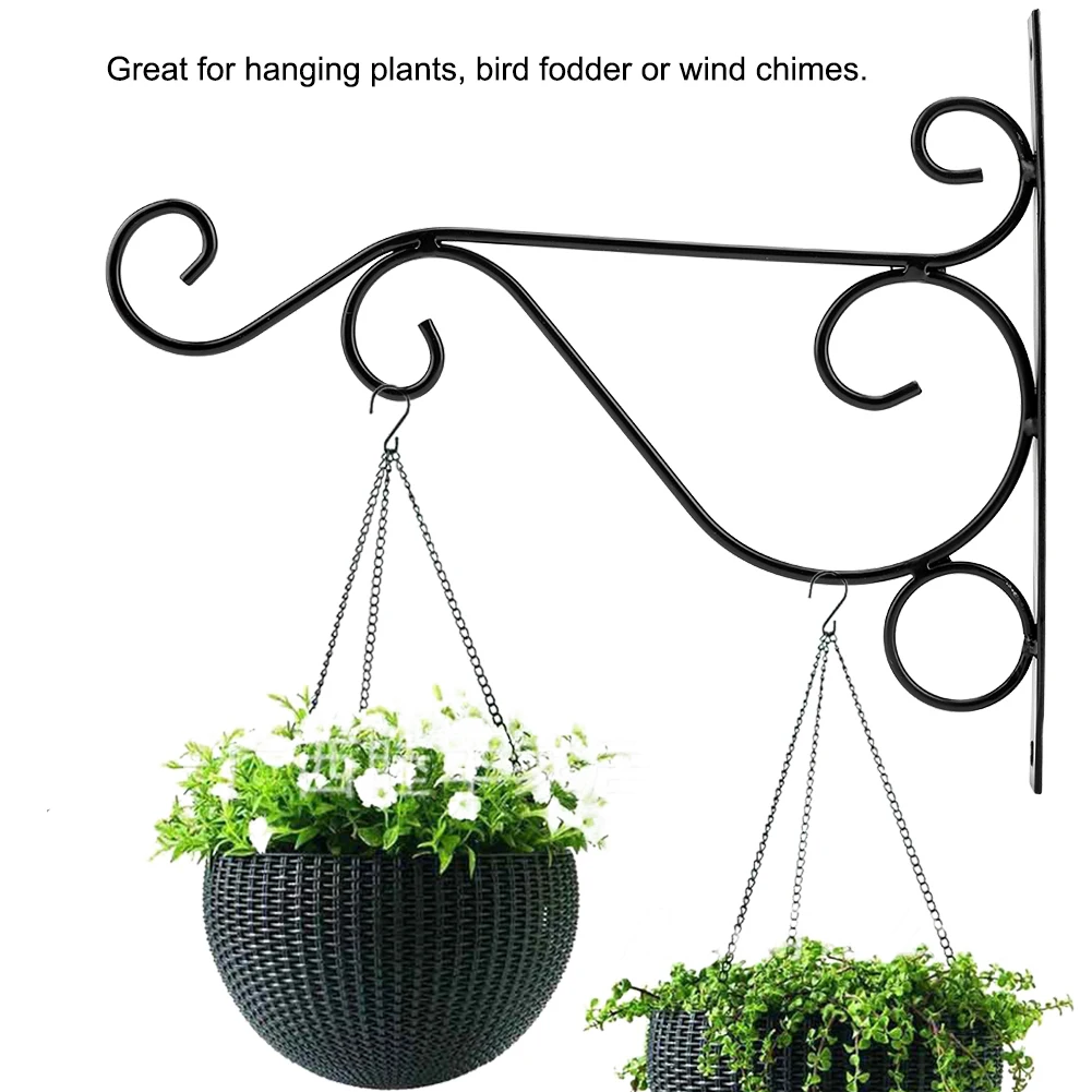 Iron Plant Hanger Wall Hanging Bracket Flower Hook for font b Home b font font b