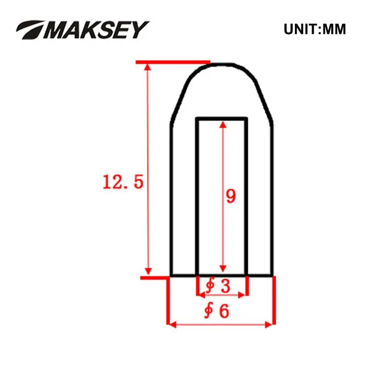 Наконечники для шприца MAKSEY, силиконовые резиновые колпачки для уплотнения игл, уплотнительные колпачки 3 мм, уплотнительные колпачки, уплотнительные колпачки из ПВХ