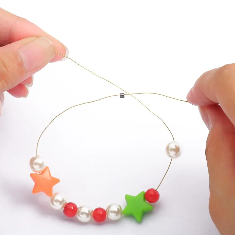 Assorted Sizes Plated Alloy Crimp Bead Covers - 100pcs Jewelry Making Accessories