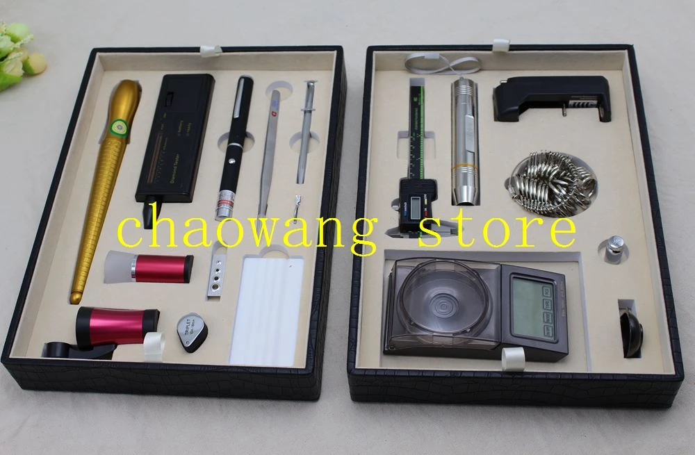 Diamond Testing and inspecting Tools Jewelry tools kit with Box