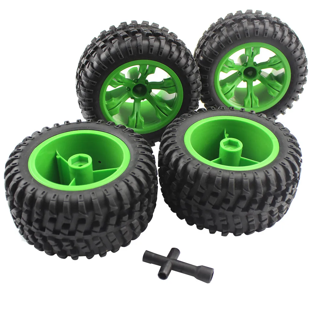 4 шт. обновления 110 мм колеса TiresParts для Wltoys 12428/12428-ABC 1/12 RC автомобилей