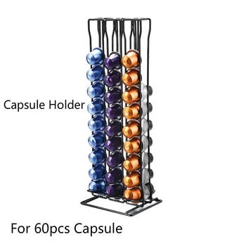 

Coffee Capsule Holder For 60 Nespresso Capsules Wire Frame Spray Plastic Can Holder Nestle Nespresso Storage Display Shelf