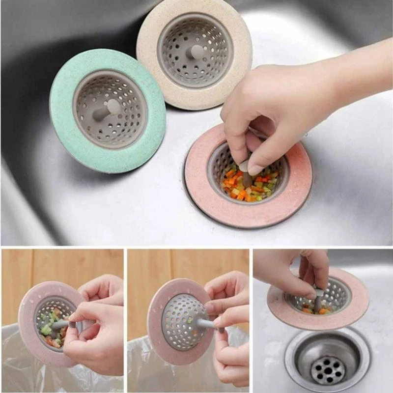 4 цвета кухонный фильтр силиконовый пшеничный соломенный Ванная комната Душ слив