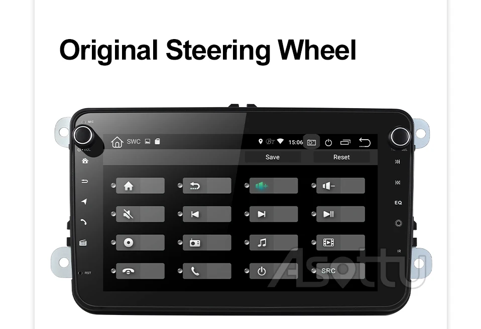 Asottu VW601 android 9,0 PX6 автомобильный dvd навигатор для skoda для volkswagen golf polo tiguan passat 2 din gps плеер стерео