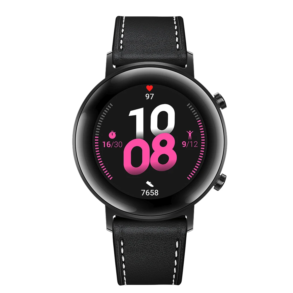 Ремешок из натуральной кожи для huawei GT 1 2 42 мм 46 мм/huawei watch 2 pro huami amazfit 1 2 GTR 47 мм Ремешки для наручных часов