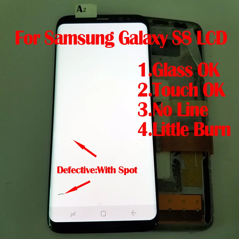 Протестированный ЖК-дисплей для samsung Galaxy S8 ЖК-дисплей с экраном S8 plus G950 G955 дигитайзер+ сенсорный экран в сборе с точечным