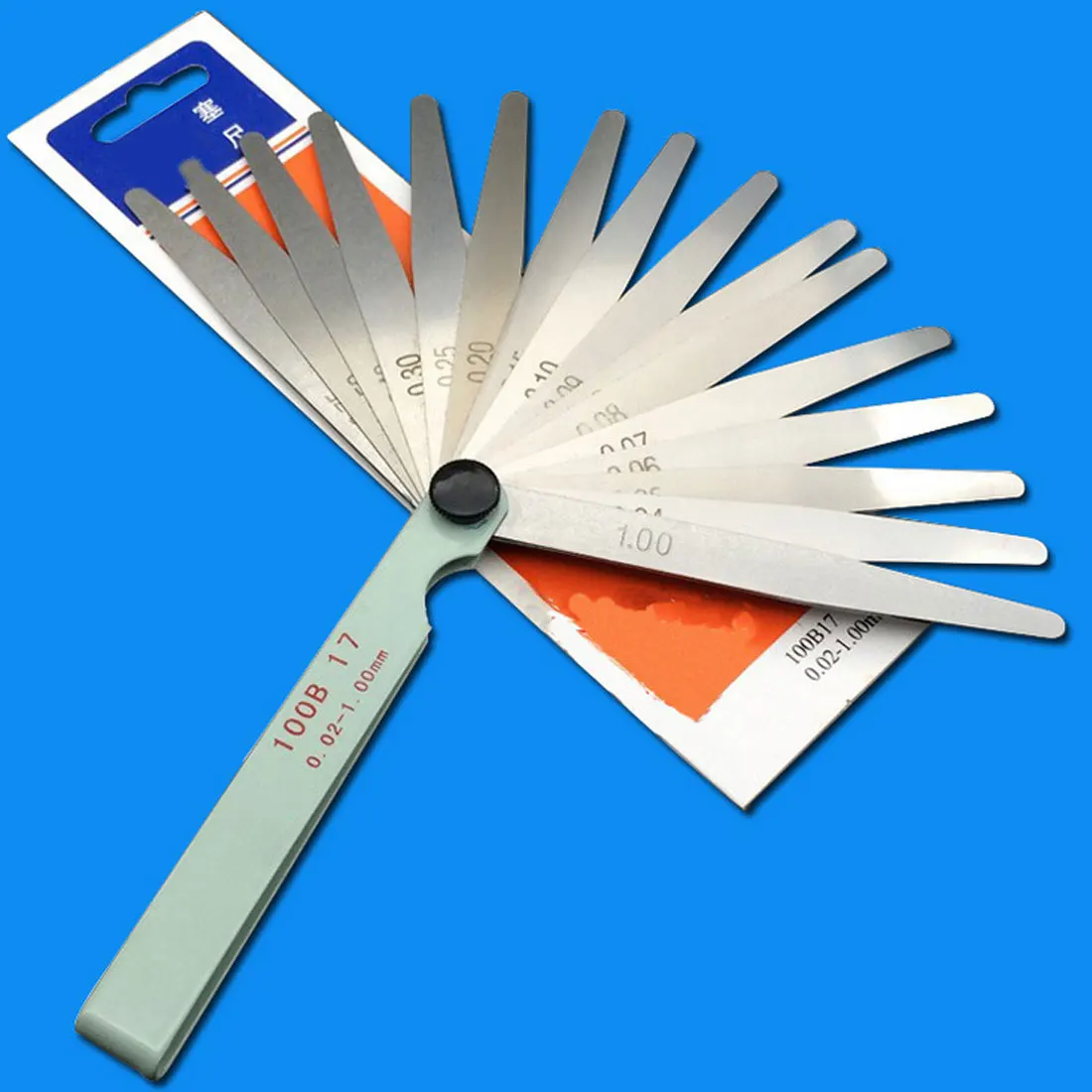 17 blade gap filling 0.02 1.00mm thickness steel gauge 100cm length