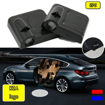 

2pcs Car Logo welcome Door light Paste Battery Projector light For Kia Sportage Ceed Rio 3 4 K2 K5 KX5 Sorento Soul Cerato