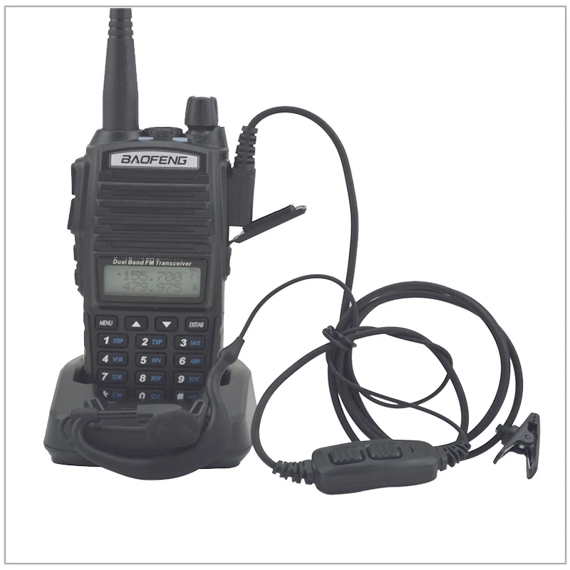 Baofeng UV-82 Двухдиапазонная портативная рация VHF/UHF 136-174 МГц и 400-520 МГц двухстороннее радио baofeng uv82 двойной тангента с гарнитурой