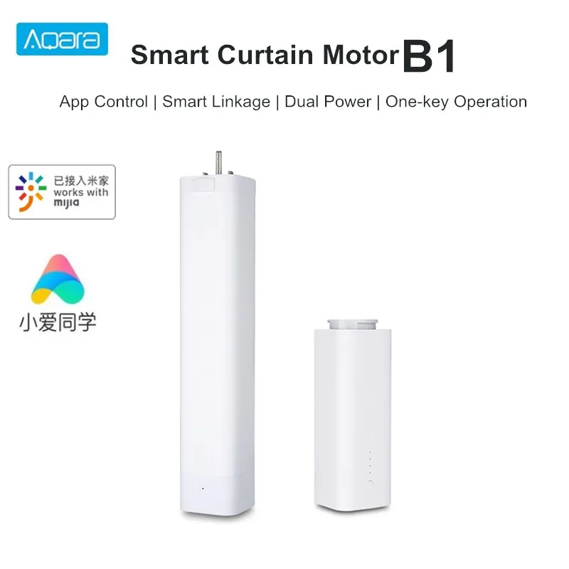 Aqara B1 Smart Curtain Motor Wireless Timing APP Remote Control Smart Motorized Electric Curtain Motor For Smart Home