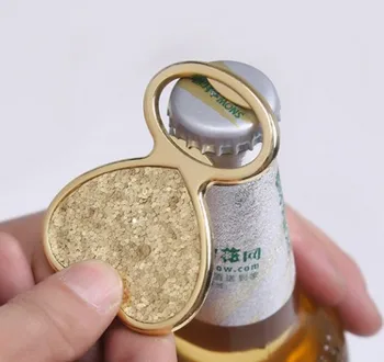 

(20 Pieces/lot) Wedding gifts for guests of Gold Glitter Heart shaped Bottle Opener Wedding Favors for gold wedding souvenirs