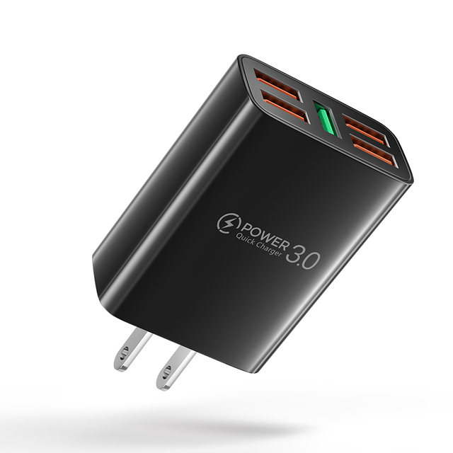 5 usb charger Quick Charge For iphone 12 pro max xiaomi mi mix 4 oneplus universal travel Mobile Phone fast charging Charger