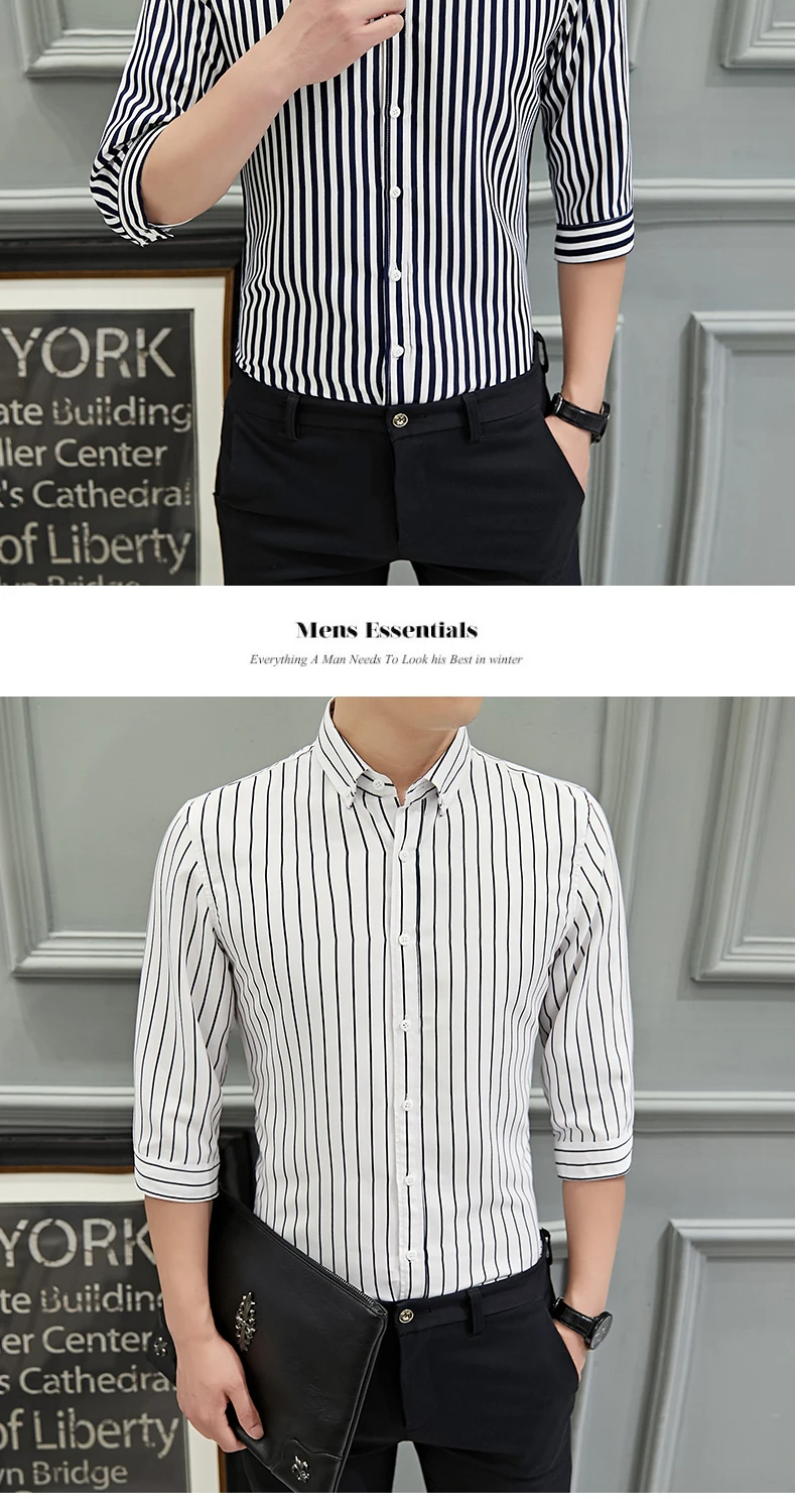 Модная мужская одежда Slim Fit Мужская рубашка с длинными рукавами мужская клетчатая хлопчатобумажная повседневная мужская рубашка Social Plus высокого качества Топ SizeM-5XL