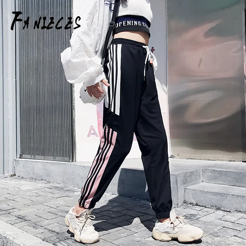 

FANIECES trousers joggers women Black BF Style New Summer Streetwear Cool Girl Fashion Harajuku Hip Hop Pants Casual Pants