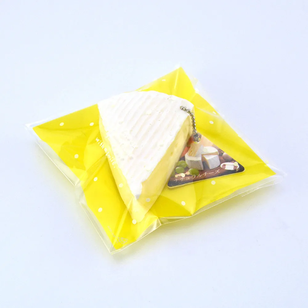 

Hot Sale Funny Toy Squeeze Squishy Squeeze Stress Reliever Simulation Toy Cheese Scented Slow Rising 7cm Decompression Toys