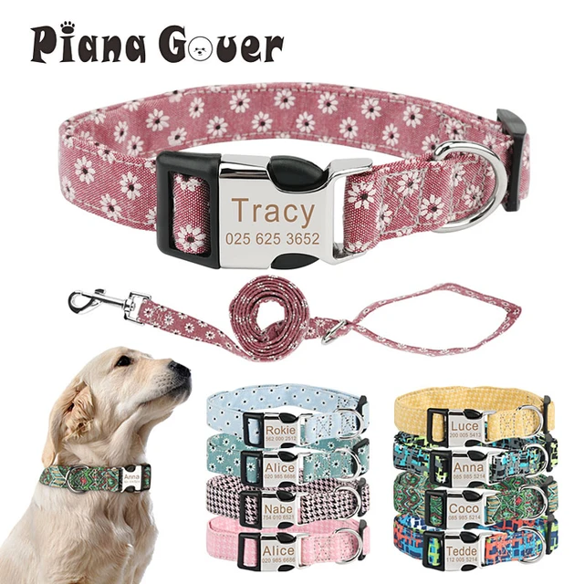 Girl Dog Collars - Personalized Female Dog Collars