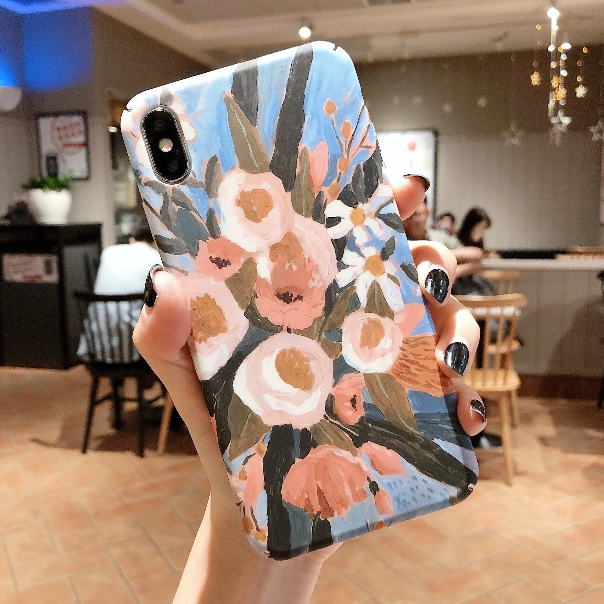 Художественный чехол для телефона с цветами и листьями iPhone 11 Pro Max задняя крышка 7 6