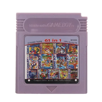 Dla konsoli Nintendo GBC gra wideo karta konsoli 61 w 1 kompilacja język angielski wersja tanie i dobre opinie Wedoit CN (pochodzenie) Kolor GameBoy a BCHS-002